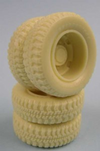 KFS 1/24 低荷重型 卡車輪組 全樹脂 1軸入 (